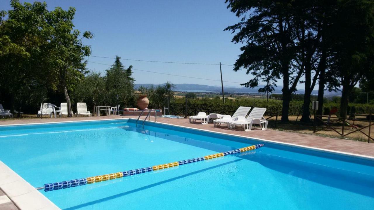 Agritur Villa Osvaldo Castiglione Del Lago Perugia Colazione Piscina Acqua Salata Exteriör bild